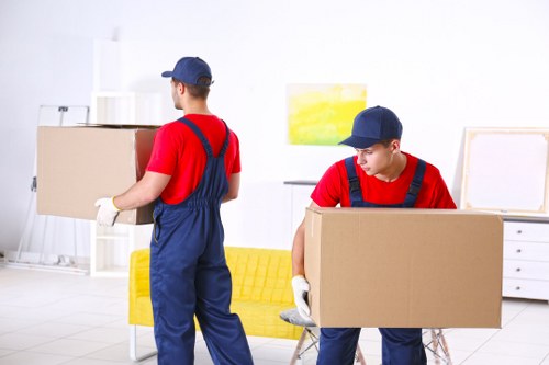 Furniture protection and packing materials ready for a home move