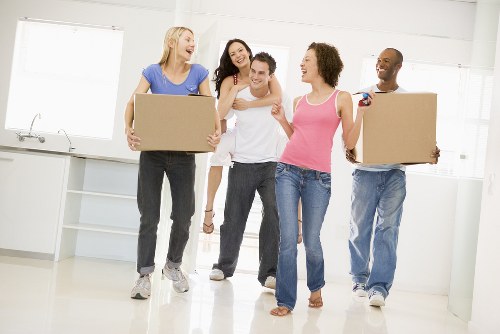 Moving team handling a home relocation in a Dutch city