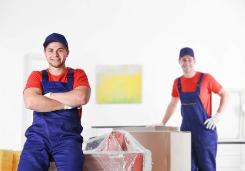 Removal team helping with a home move in the Netherlands
