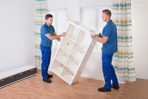 Removal van supporting an office relocation in the Netherlands